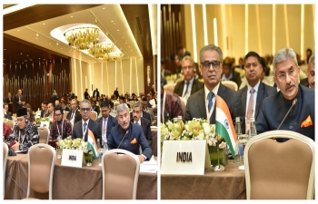 Hon'ble EAM attends the NAM Ministerial Meeting in Baku.